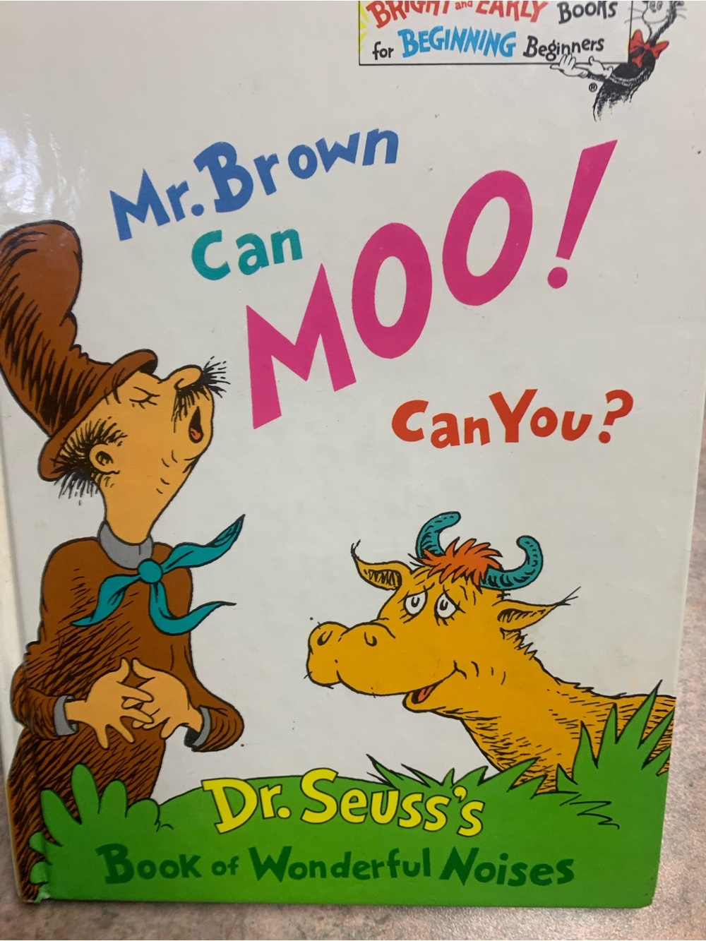 Vintage Dr. Seuss Mr. Brown Can Moo! Book (1970)